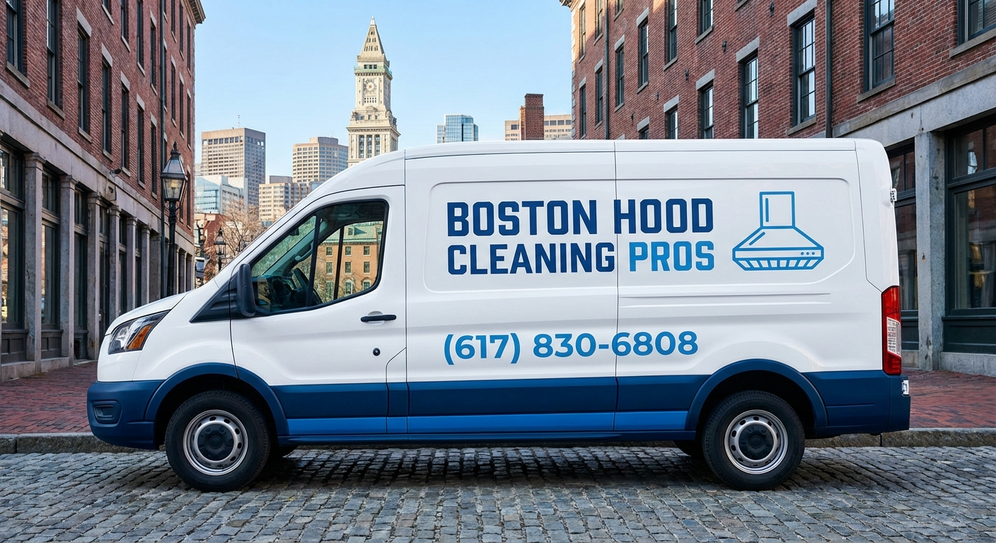 Boston hood cleaning service van for restaurant and commercial kitchen exhaust cleaning